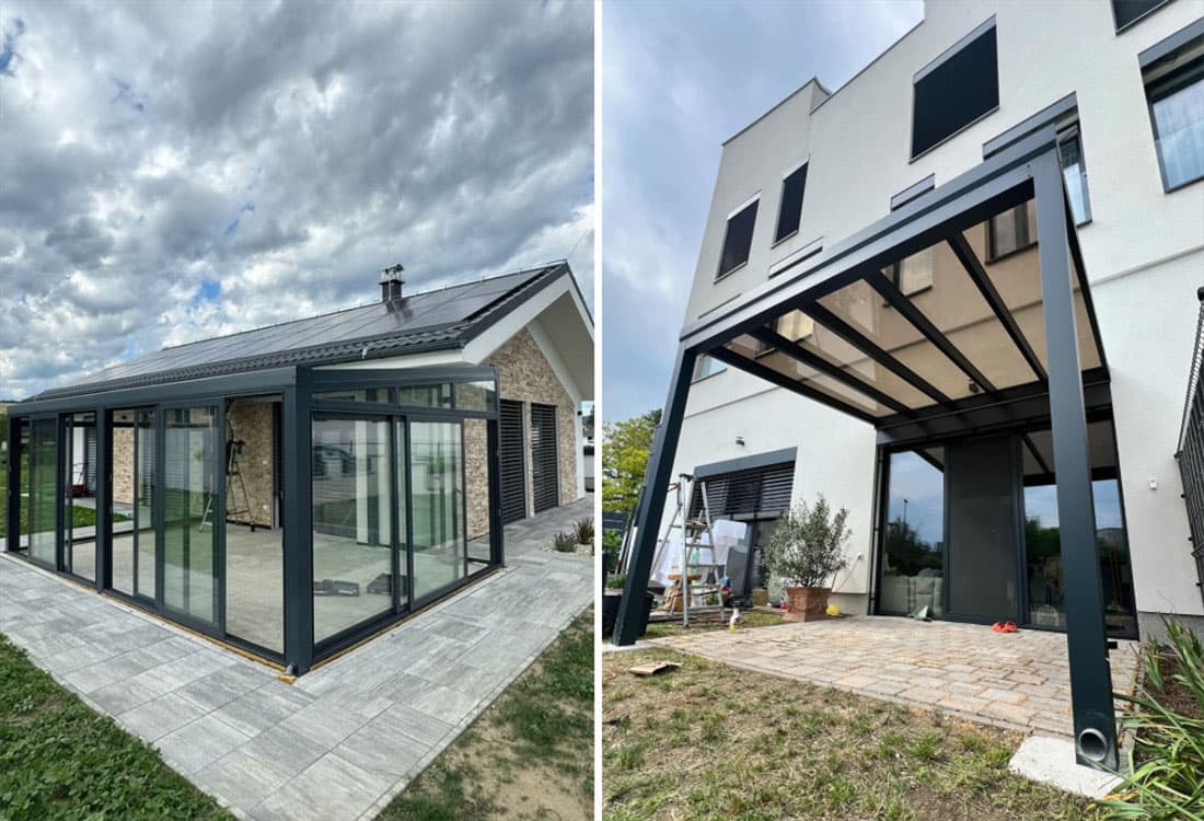 Pergola oder Wintergarten passend zum Haus wählen
